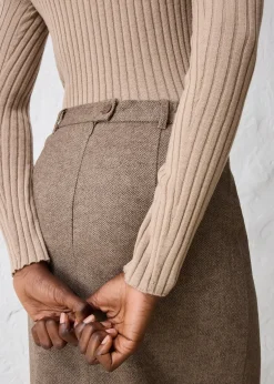 bonprix Jupe crayon en laine mélangée|Femme Premium|Jupes