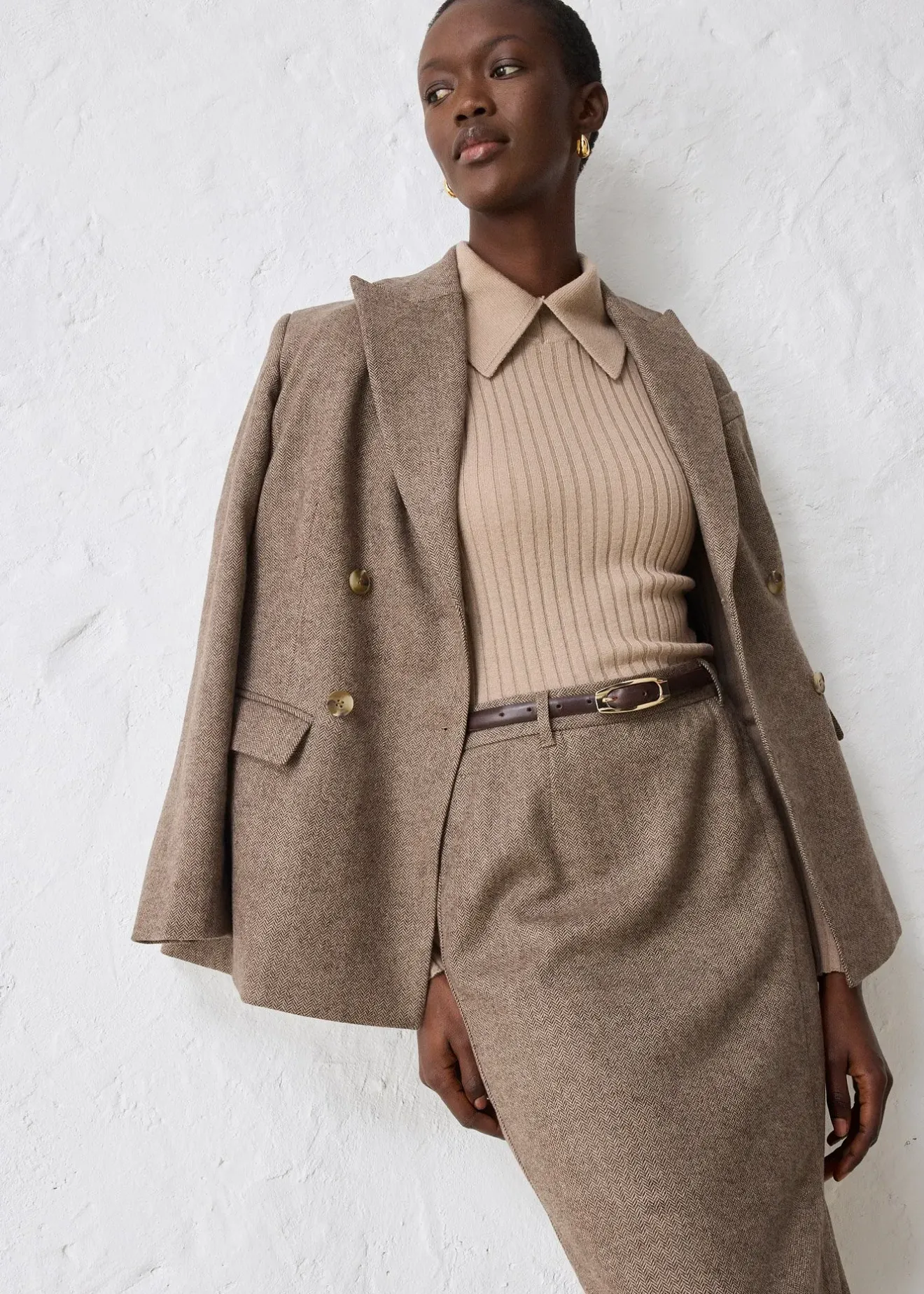 bonprix Jupe crayon en laine mélangée|Femme Premium|Jupes