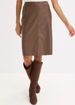 bonprix Jupe crayon enduite|Femme Jupes