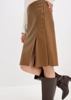 bonprix Jupe crayon enduite|Femme Jupes