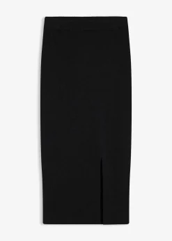 bonprix Jupe douce en fine maille de viscose mélangée|Femme Jupes