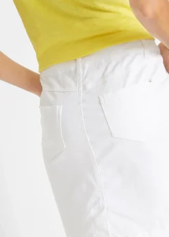 bonprix Jupe en coton extensible|Femme Jupes