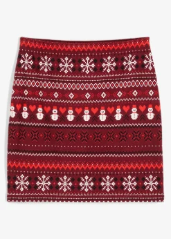 bonprix Jupe en coton extensible à imprimé norvégien|Femme Jupes