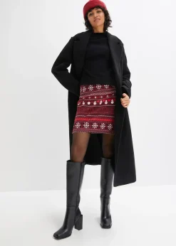 bonprix Jupe en coton extensible à imprimé norvégien|Femme Jupes