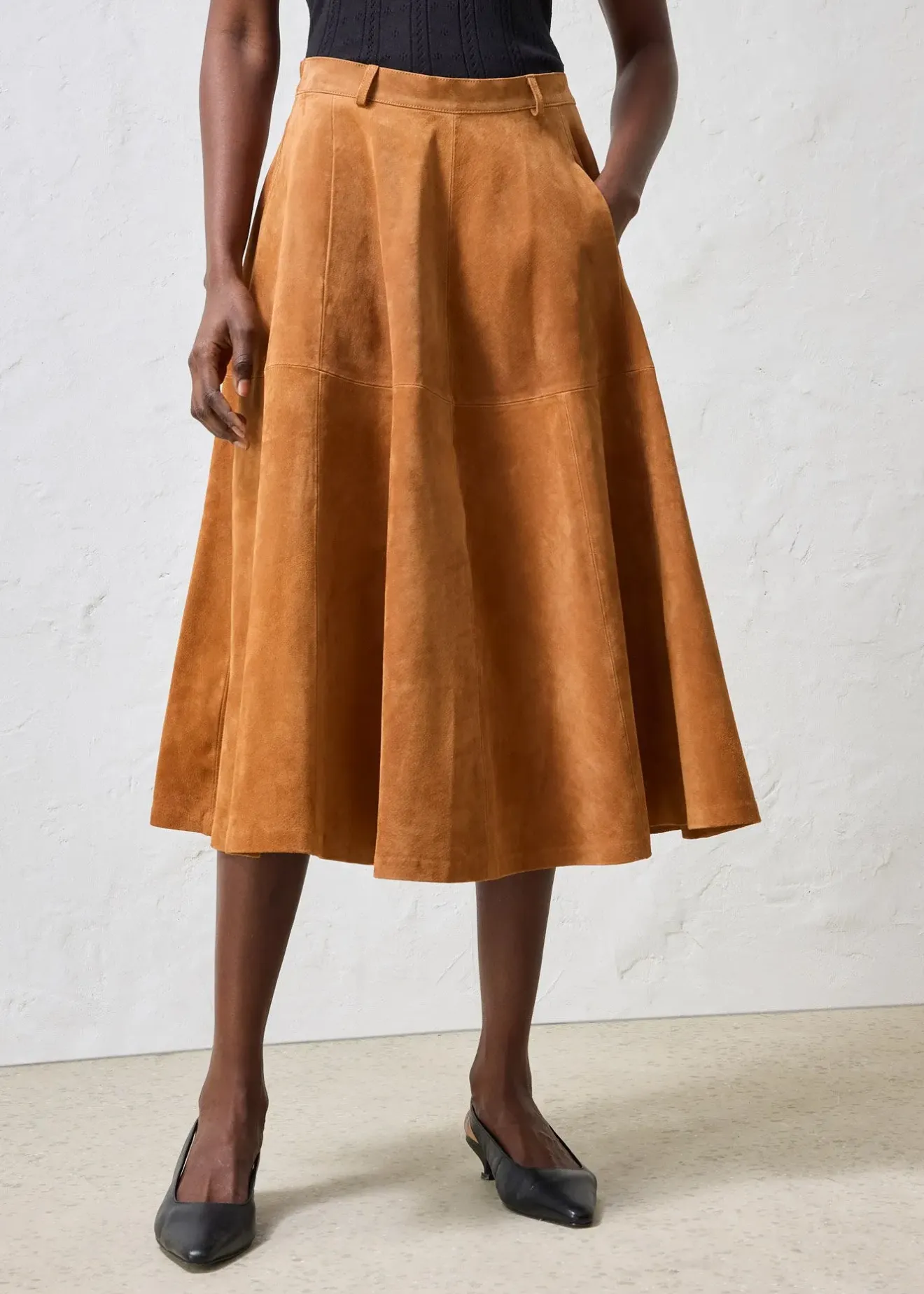 bonprix Jupe en cuir|Femme Premium|Jupes