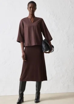 bonprix Jupe en fine laine mérinos|Femme Premium|Jupes