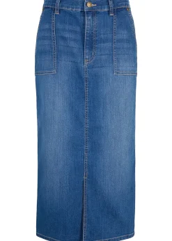 bonprix Jupe en jean avec fente|Femme Jupes