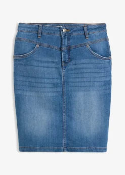 bonprix Jupe en jean extensible|Femme Jupes