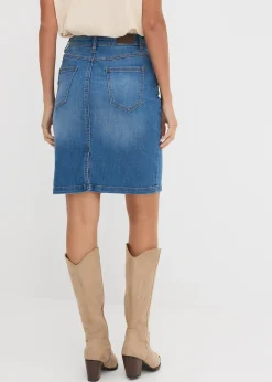 bonprix Jupe en jean extensible|Femme Jupes