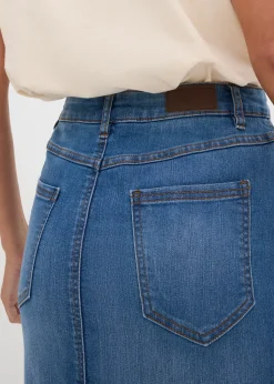 bonprix Jupe en jean extensible|Femme Jupes