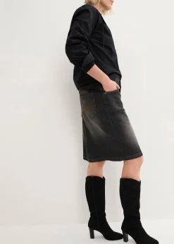 Femme bonprix Jupes|Jupe en jean extensible