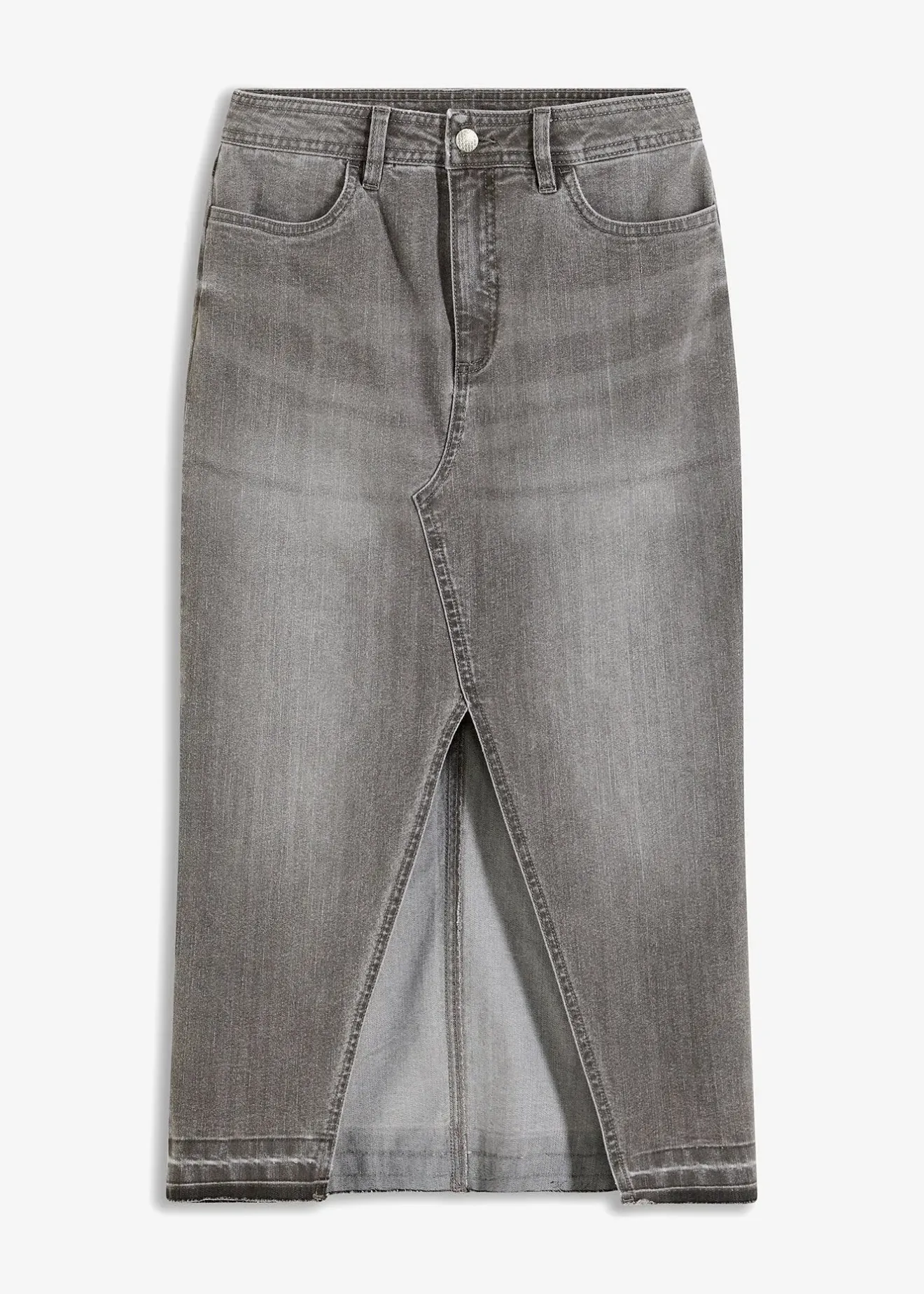 bonprix Jupe en jean fendue devant|Femme Jupes