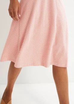 Femme bonprix Jupes|Jupe en jersey à rayures, longueur genou