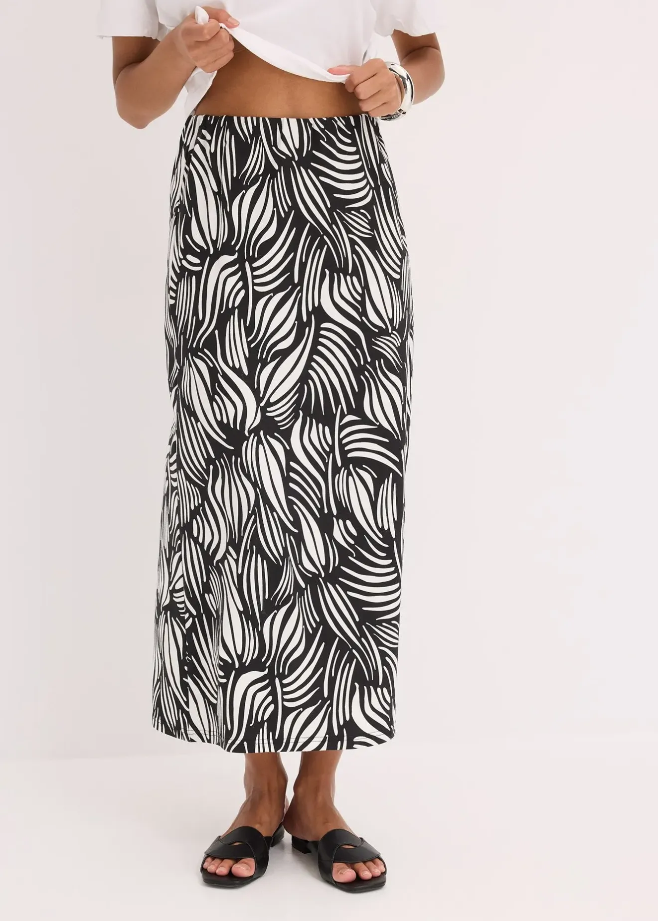 Femme bonprix Jupes|Jupe en jersey coton extensible