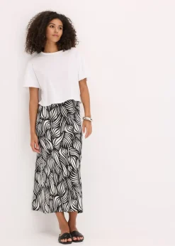 Femme bonprix Jupes|Jupe en jersey coton extensible