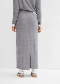 bonprix Jupe en jersey effet maille|Femme Jupes|Sweats