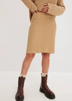 Femme bonprix Jupes|Jupe en maille 100% coton