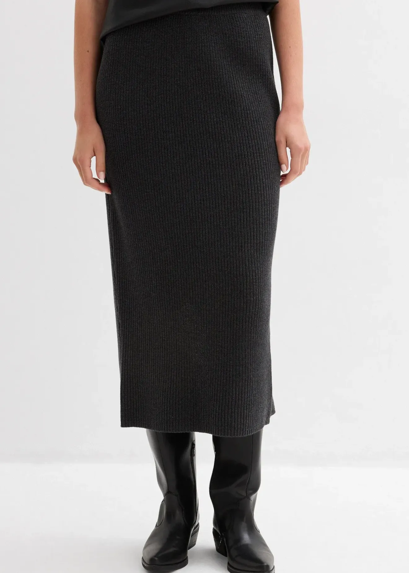 Femme bonprix Jupes|Jupe en maille 100% coton