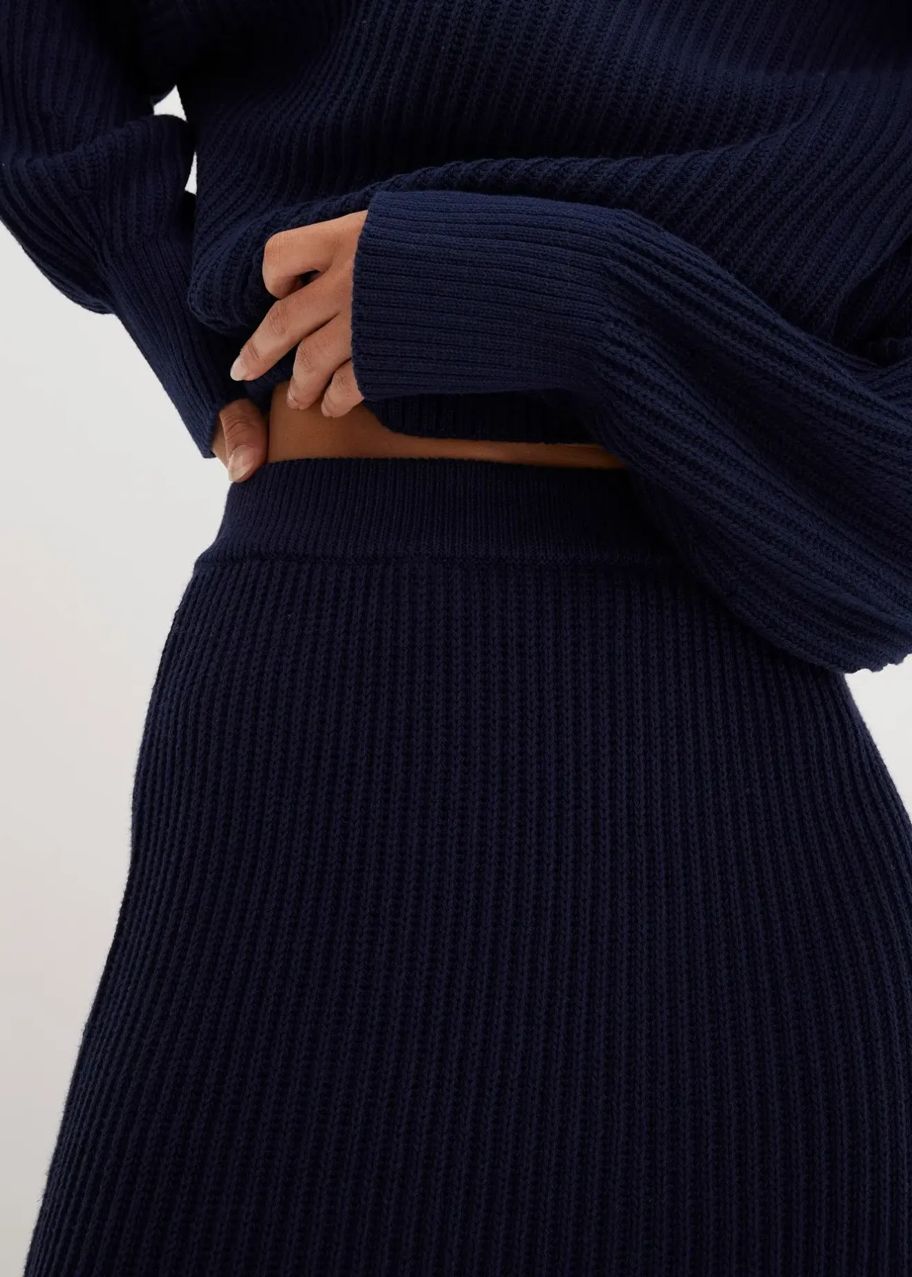 bonprix Jupe en maille 100% coton|Femme Jupes