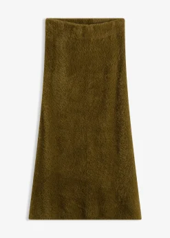 bonprix Jupe en maille poilue toute douce|Femme Jupes