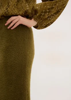 bonprix Jupe en maille poilue toute douce|Femme Jupes