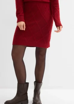 Femme bonprix Jupes|Jupe en maille torsadée