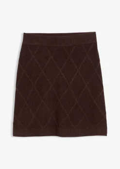 bonprix Jupe en maille torsadée|Femme Jupes