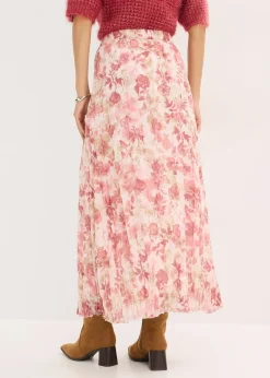 bonprix Jupe en mousseline effet froissé|Femme Jupes