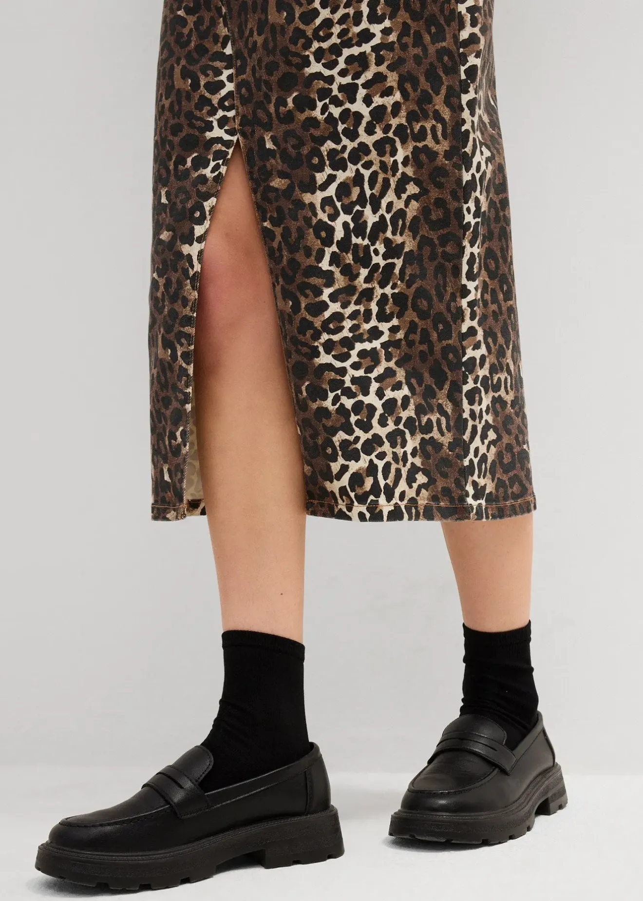 bonprix Jupe en twill de coton extensible|Femme Jupes