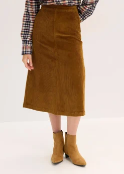 Femme bonprix Jupes|Jupe en velours côtelé