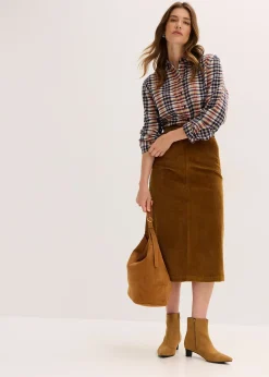 Femme bonprix Jupes|Jupe en velours côtelé