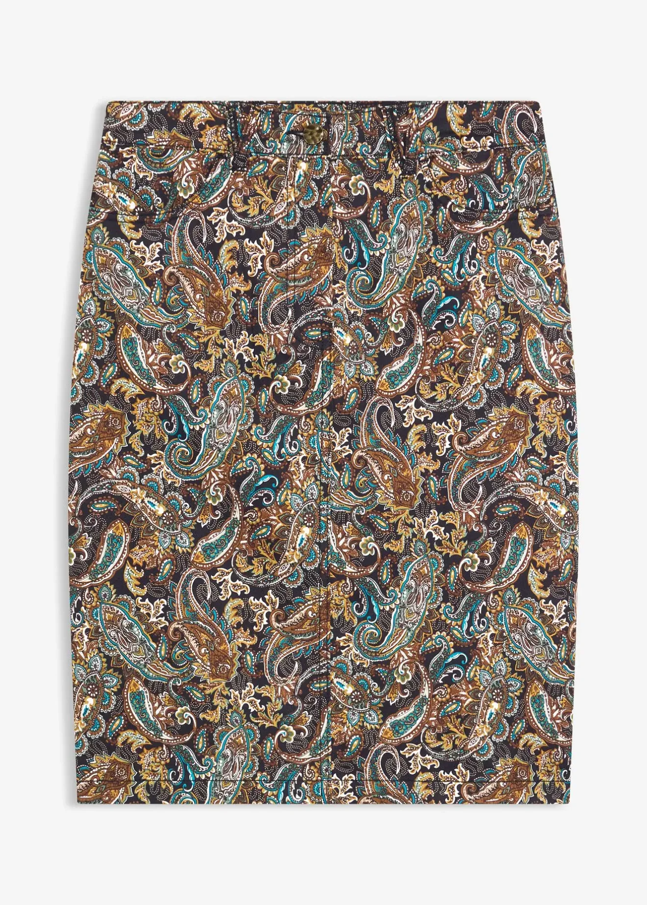 Femme bonprix Jupes|Jupe extensible en coton majoritaire