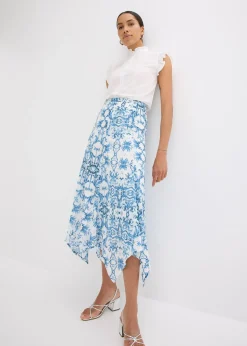 bonprix Jupe longue à pointes|Femme Jupes