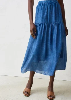 Femme bonprix Premium|Jupes|Jupe longue avec soie