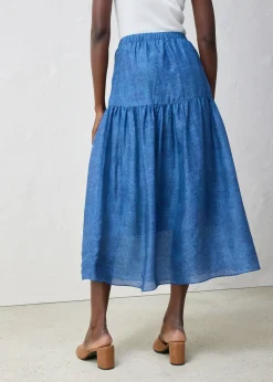 Femme bonprix Premium|Jupes|Jupe longue avec soie