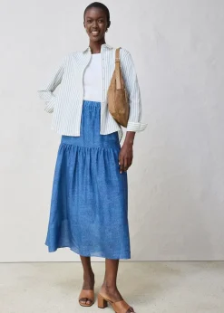 Femme bonprix Premium|Jupes|Jupe longue avec soie