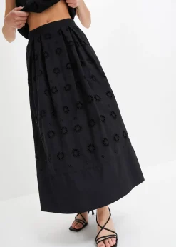 bonprix Jupe longue en coton|Femme Jupes