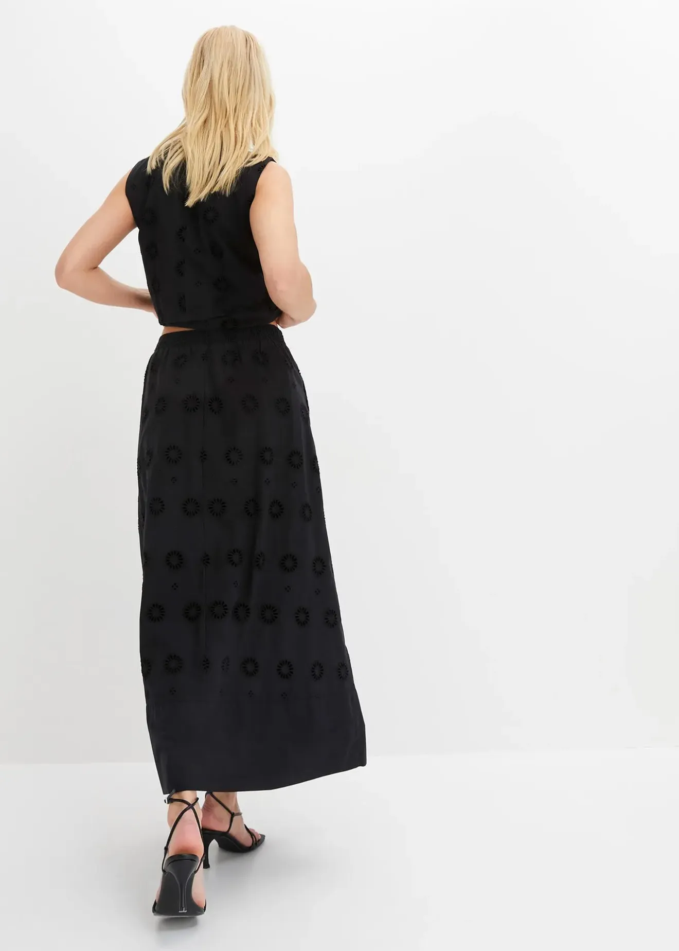 bonprix Jupe longue en coton|Femme Jupes