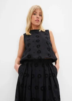 bonprix Jupe longue en coton|Femme Jupes