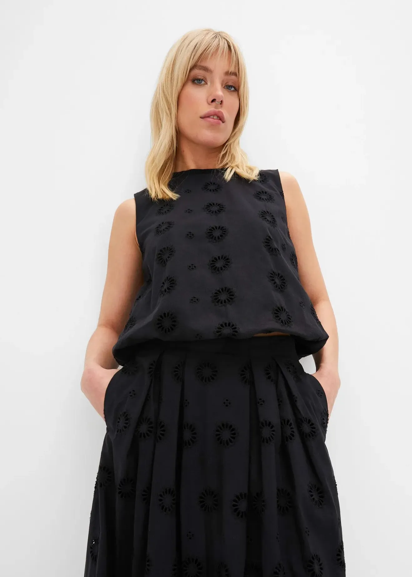 bonprix Jupe longue en coton|Femme Jupes