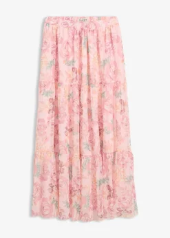 bonprix Jupe longue en mesh doux|Femme Jupes|Tailles Petite