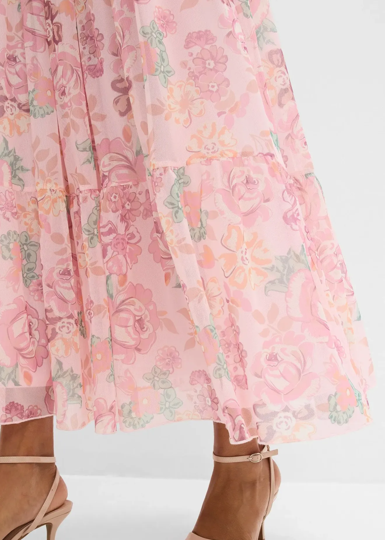 bonprix Jupe longue en mesh doux|Femme Jupes|Tailles Petite