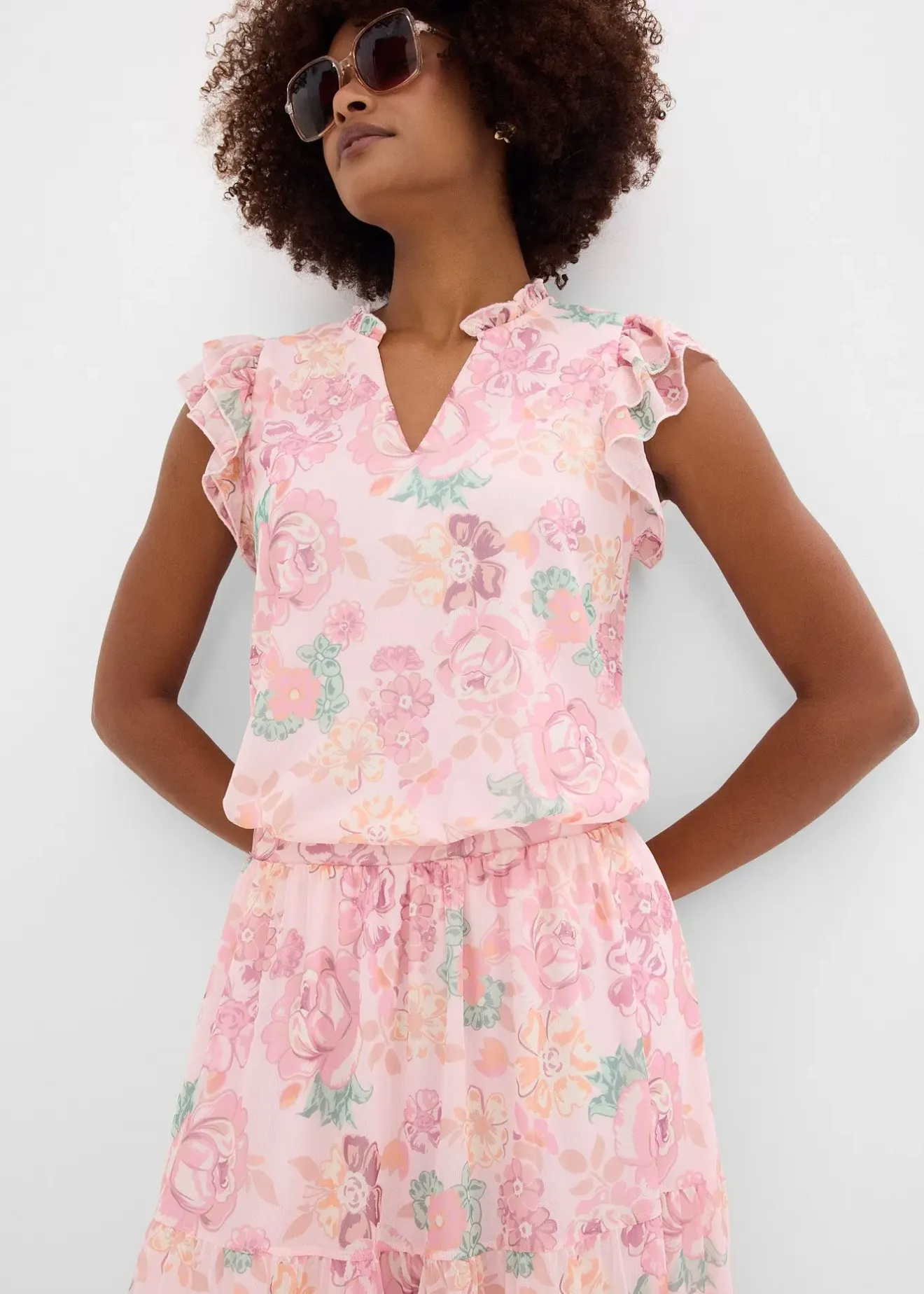 bonprix Jupe longue en mesh doux|Femme Jupes|Tailles Petite