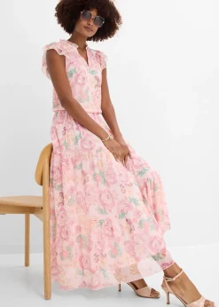 bonprix Jupe longue en mesh doux|Femme Jupes|Tailles Petite