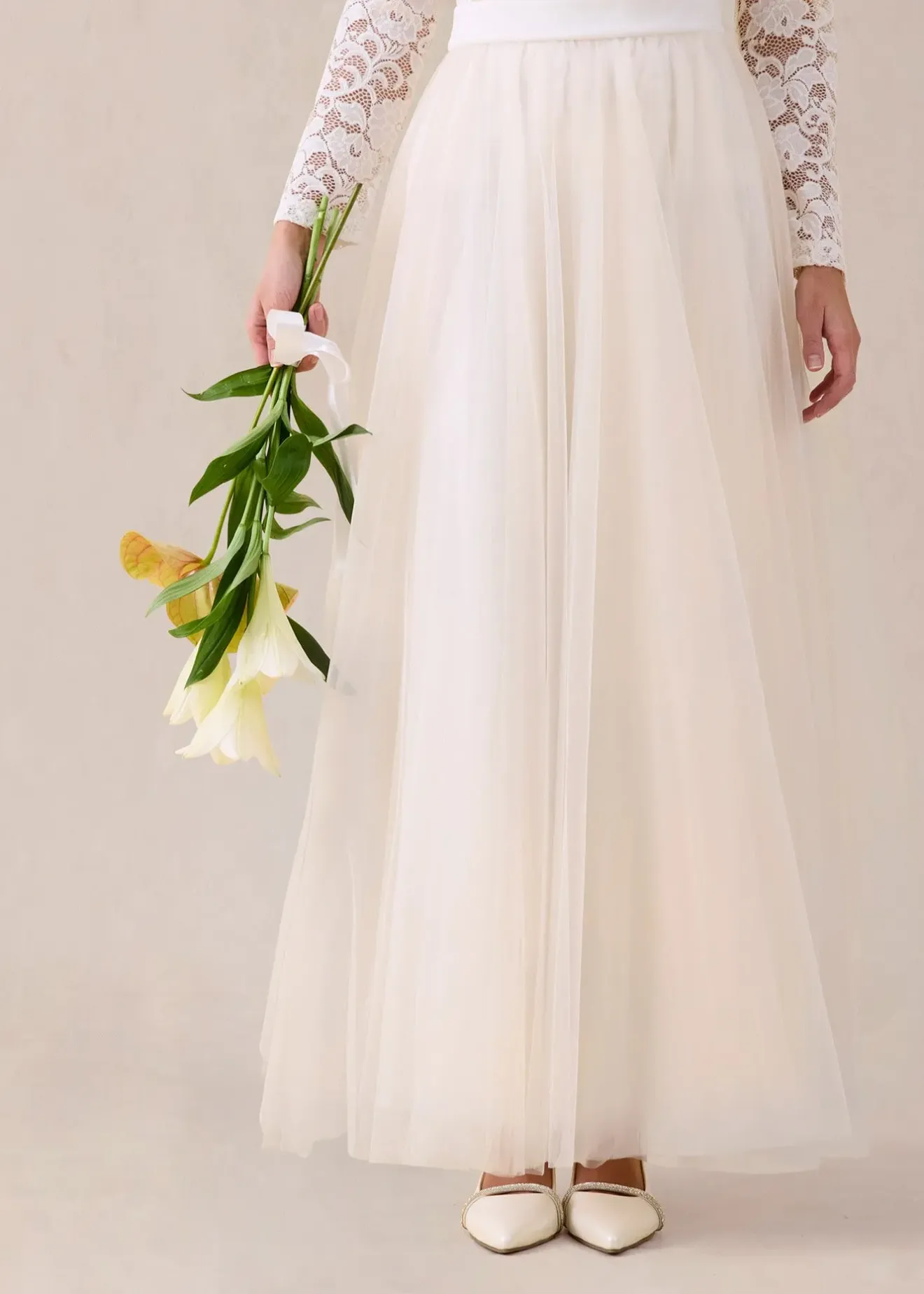 bonprix Jupe longue en tulle délicat|Femme Jupes