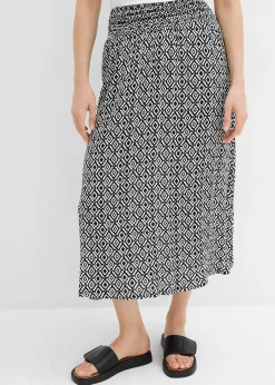 Femme bonprix Deux Pièces & Ensembles|Jupes|Jupe longue en viscose effet f