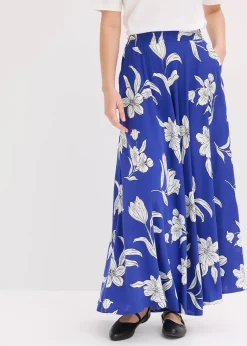 Femme bonprix Jupes|Jupe longue en viscose fluide