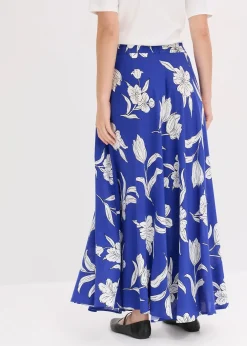 Femme bonprix Jupes|Jupe longue en viscose fluide