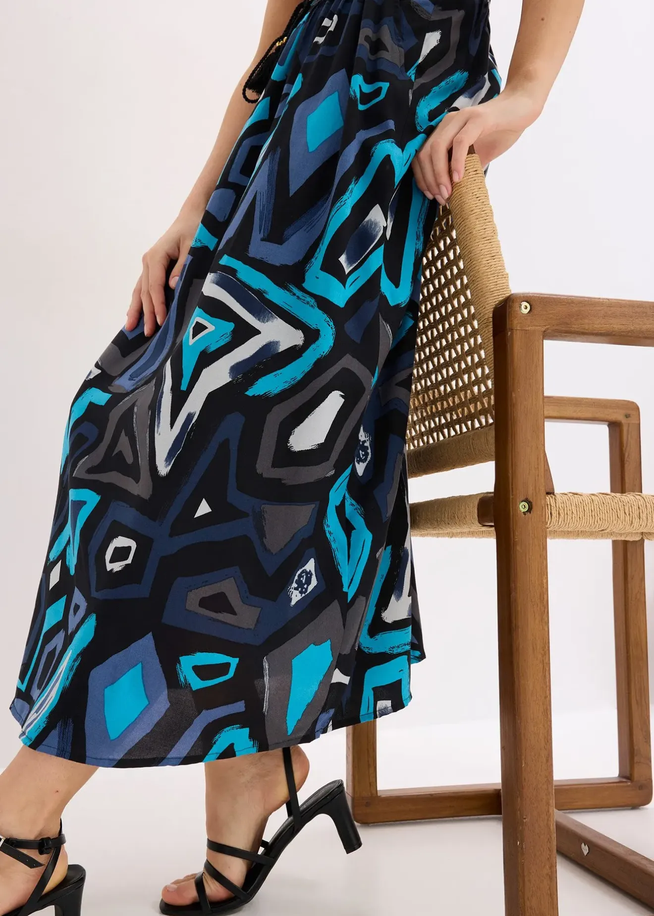 Femme bonprix Jupes|Jupe longue en viscose fluide