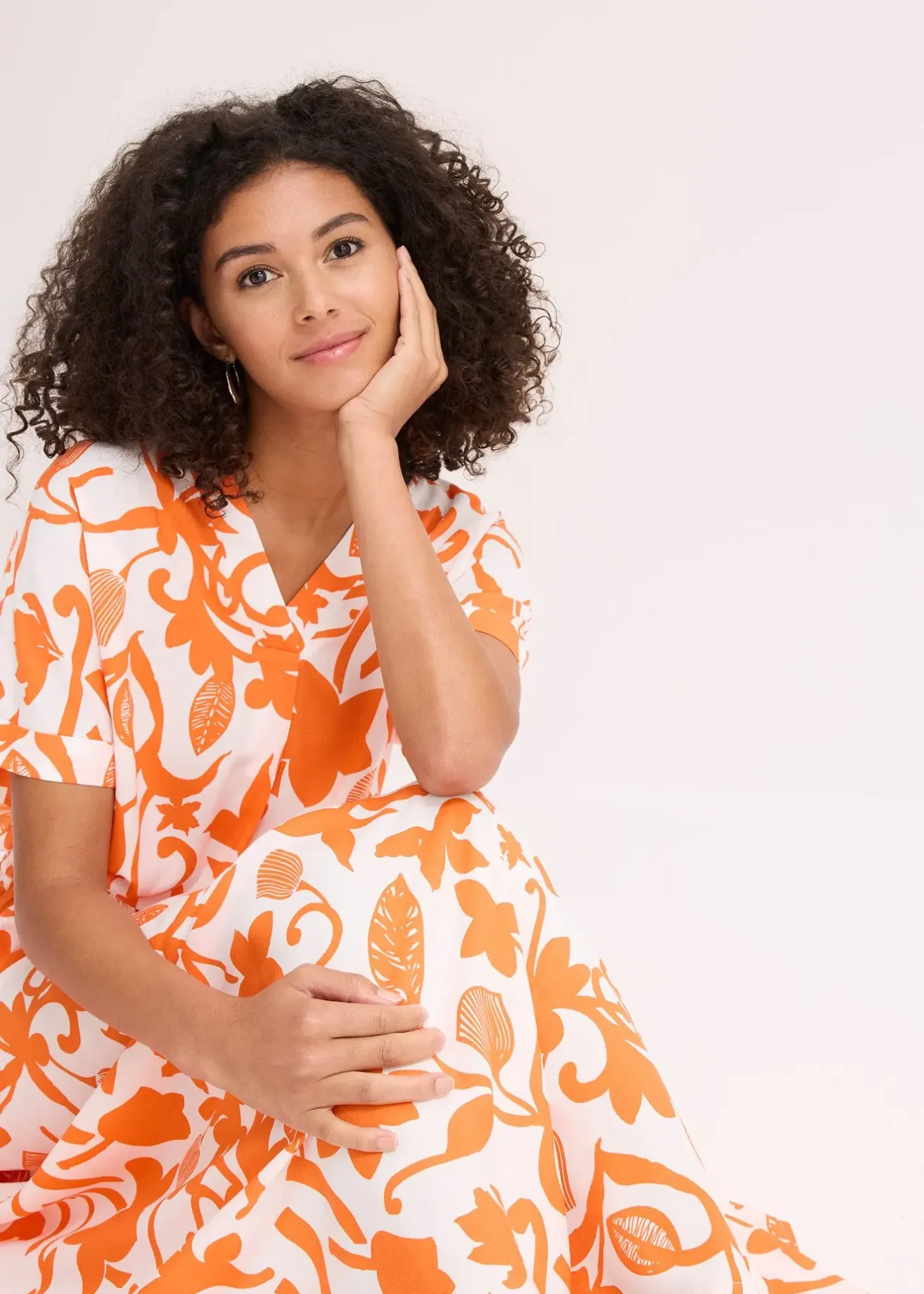 bonprix Jupe longue et fluide en viscose|Femme Jupes